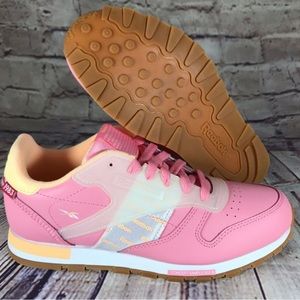Reebok classic leather altered pink Clearance
